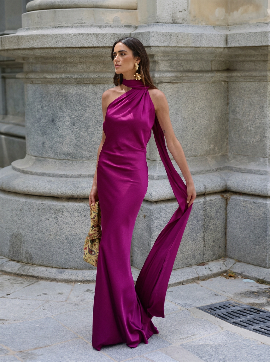HELENA -  VESTIDO SATIN RIBBON